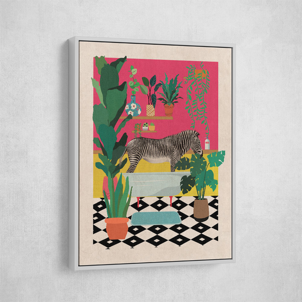 Zebra Bathtime Wall Art Zebra Bathtime Wall Art