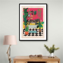 Zebra Bathtime Wall Art