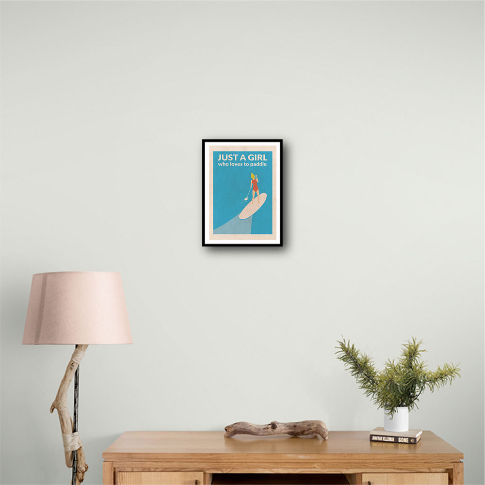 Just a Girl Who Loved To Paddle (blonde) Wall Art