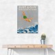 Just a Guy Who Loves To Swim (green) Wall Art