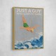 Just a Guy Who Loves To Swim (green) Wall Art
