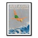Just a Guy Who Loves To Swim (green) Wall Art