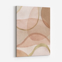 Blush and Brown Abstract