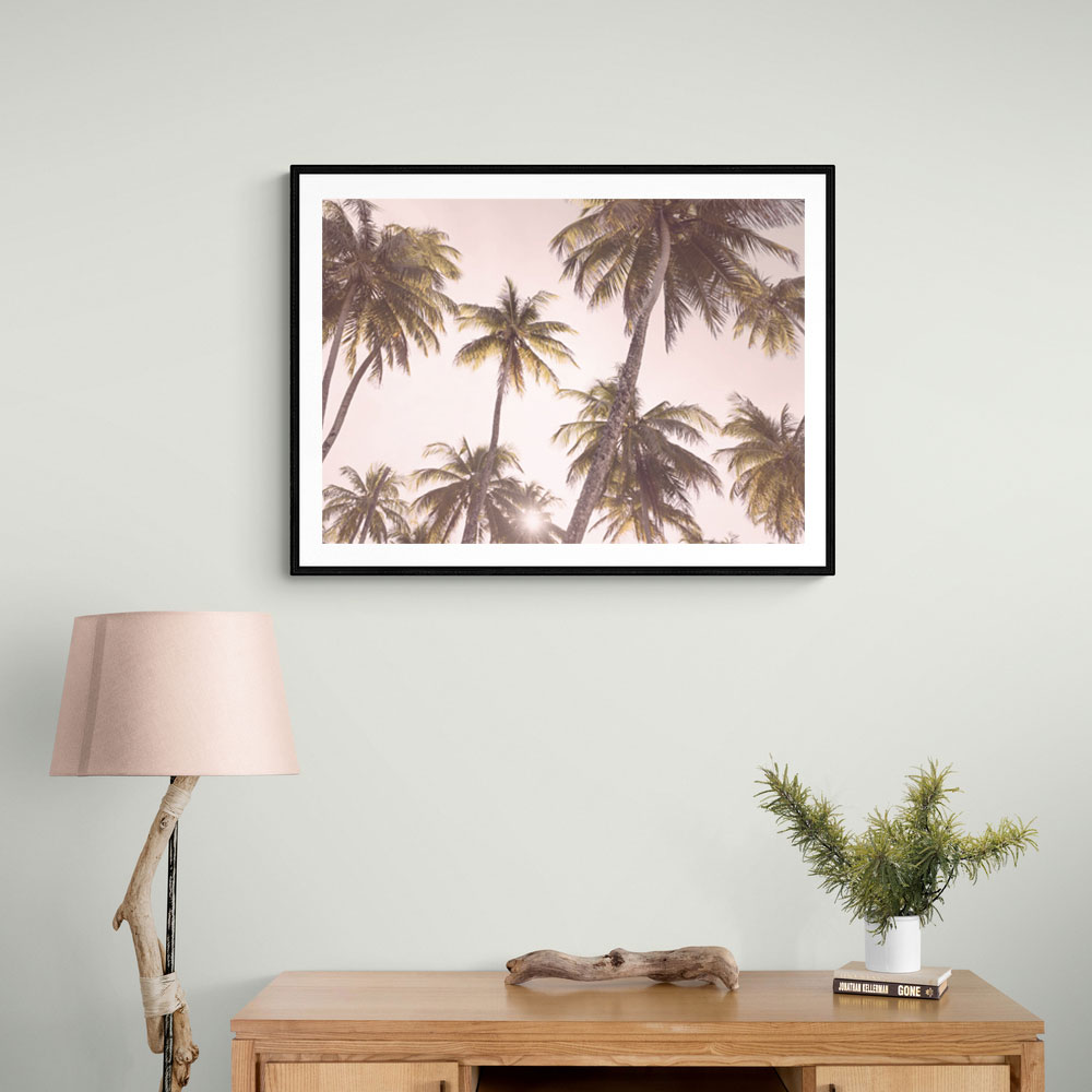 Blush Palm Trees