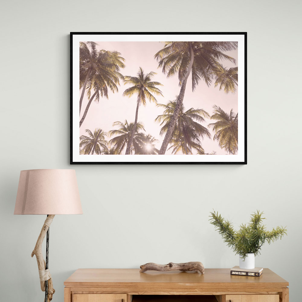 Blush Palm Trees