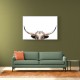 Peeking Longhorn Cow