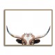 Peeking Longhorn Cow