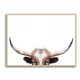 Peeking Longhorn Cow