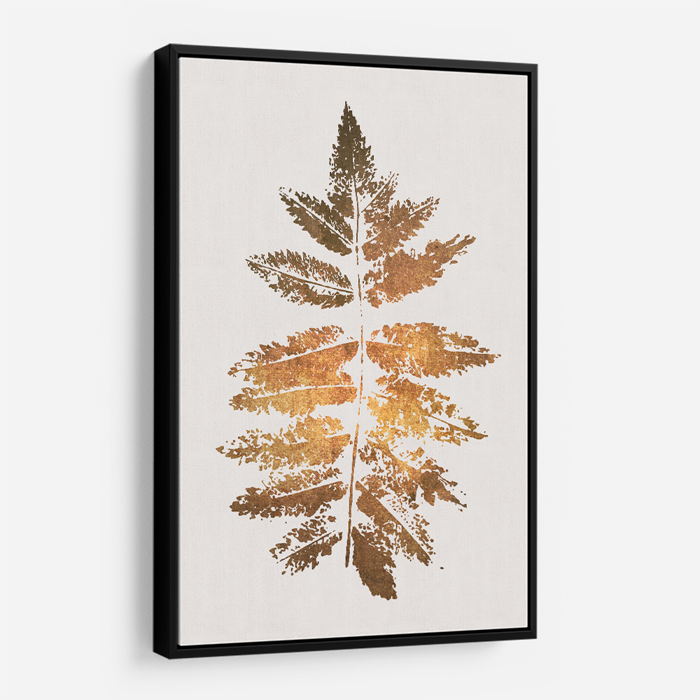 Oak Leaf Print Gold