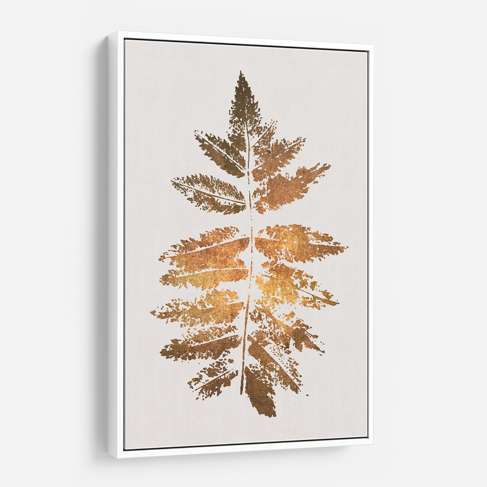 Oak Leaf Print Gold