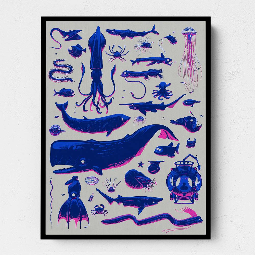 Creatures Of The Deep Wall Art Creatures Of The Deep Wall Art