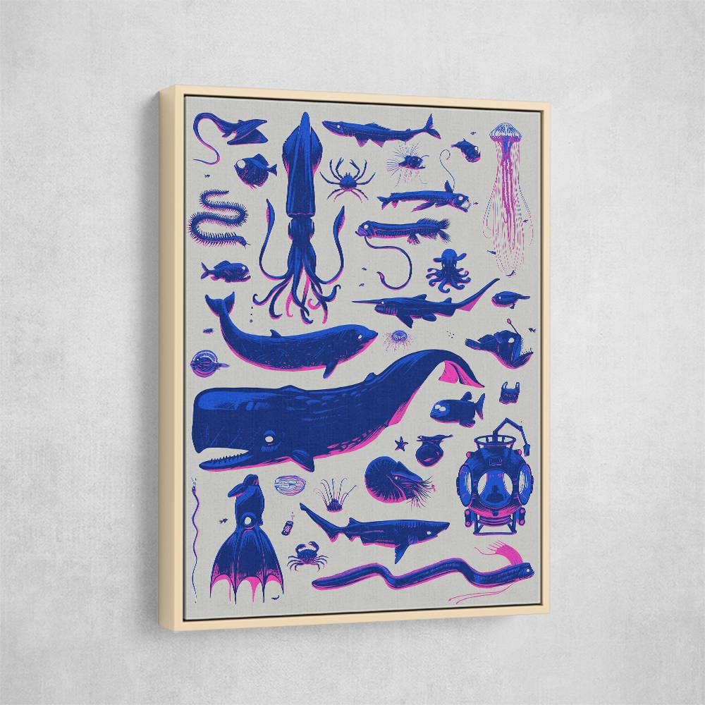 Creatures Of The Deep Wall Art Creatures Of The Deep Wall Art