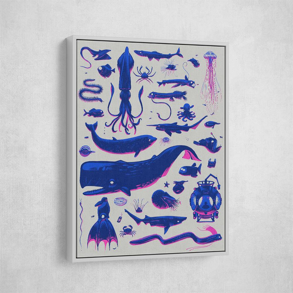 Creatures Of The Deep Wall Art Creatures Of The Deep Wall Art