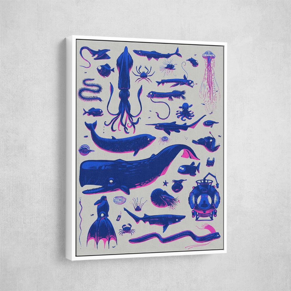 Creatures Of The Deep Wall Art Creatures Of The Deep Wall Art