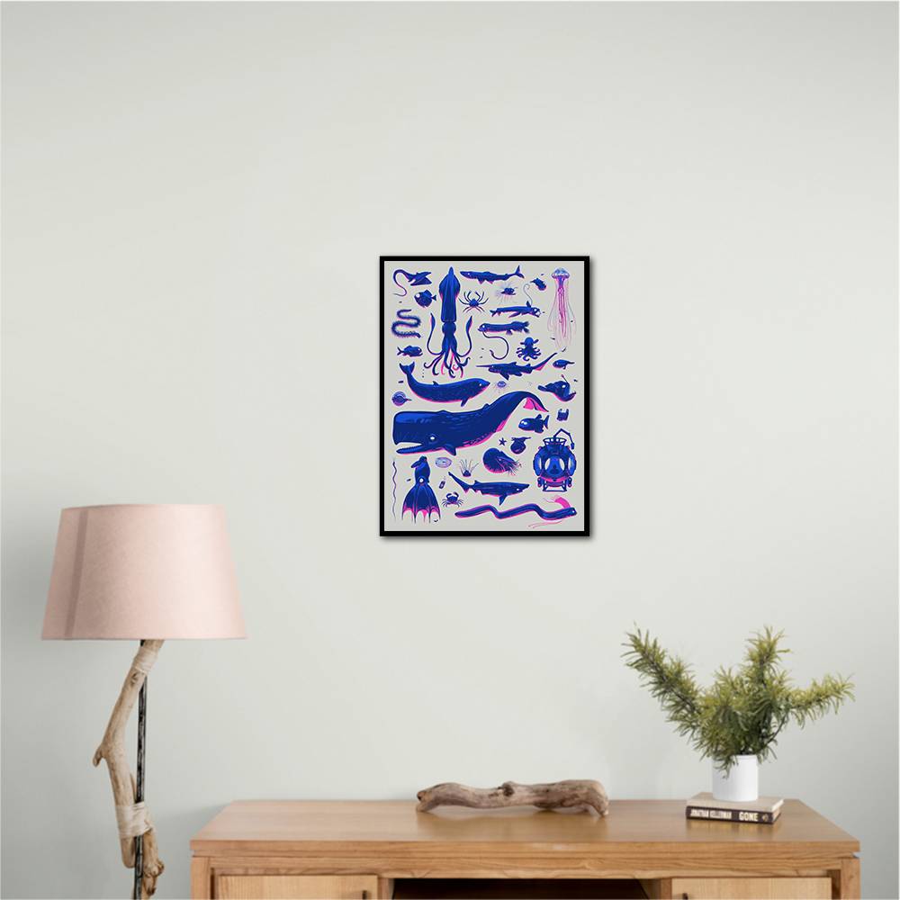 Creatures Of The Deep Wall Art Creatures Of The Deep Wall Art