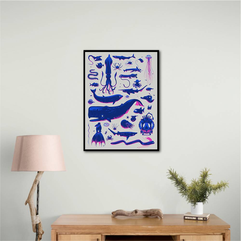Creatures Of The Deep Wall Art Creatures Of The Deep Wall Art
