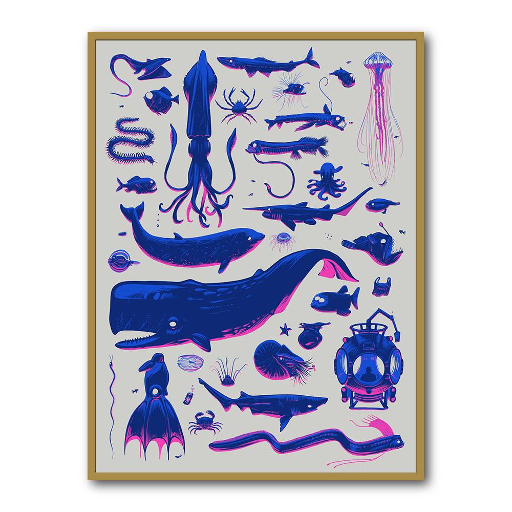 Creatures Of The Deep Wall Art Creatures Of The Deep Wall Art
