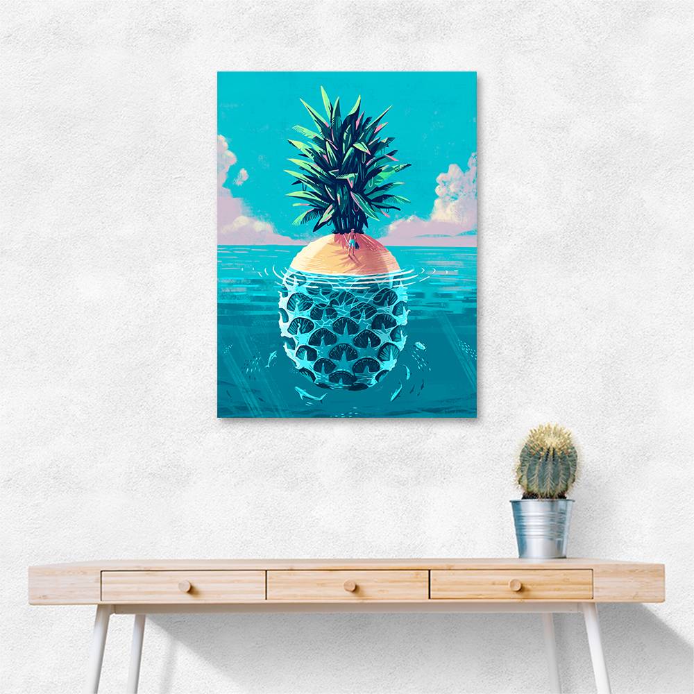 Stranded On Pineapple Island Wall Art Stranded On Pineapple Island Wall Art