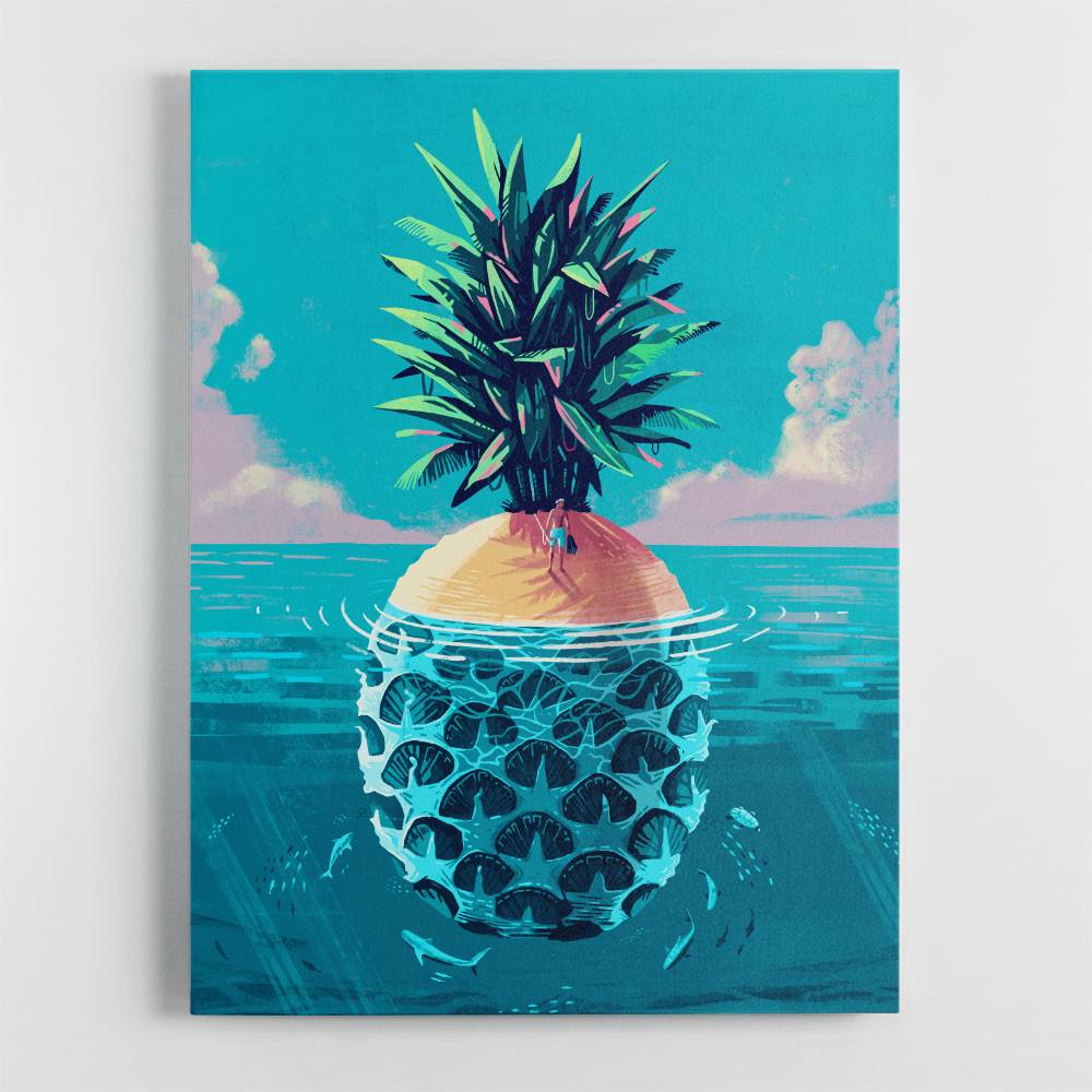 Stranded On Pineapple Island Wall Art Stranded On Pineapple Island Wall Art