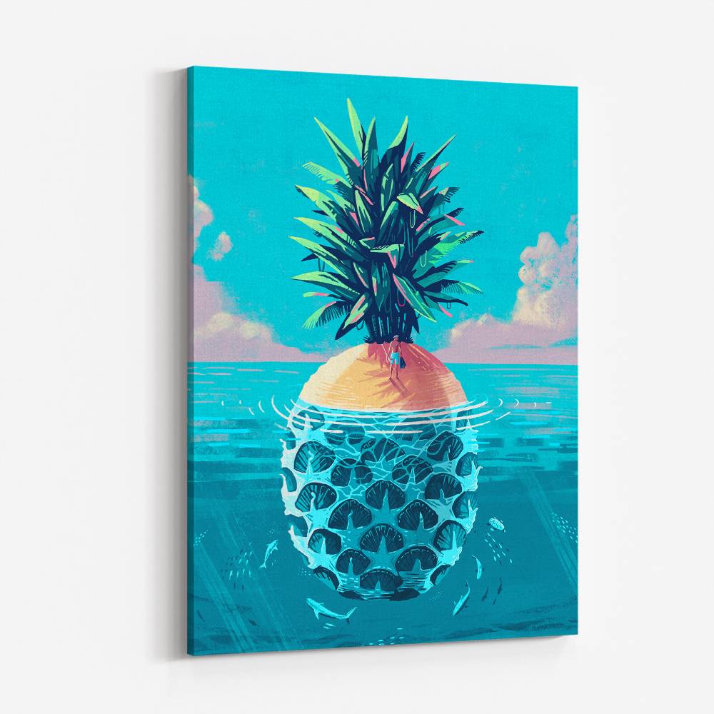 Stranded On Pineapple Island Wall Art Stranded On Pineapple Island Wall Art