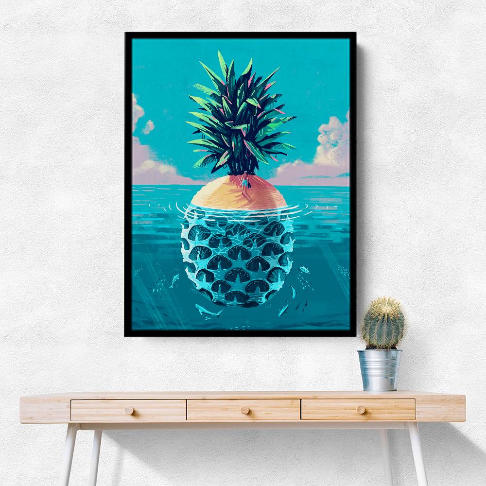 Stranded On Pineapple Island Wall Art Stranded On Pineapple Island Wall Art