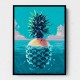 Choose Product Type:: Framed Canvas Stranded On Pineapple Island Wall Art