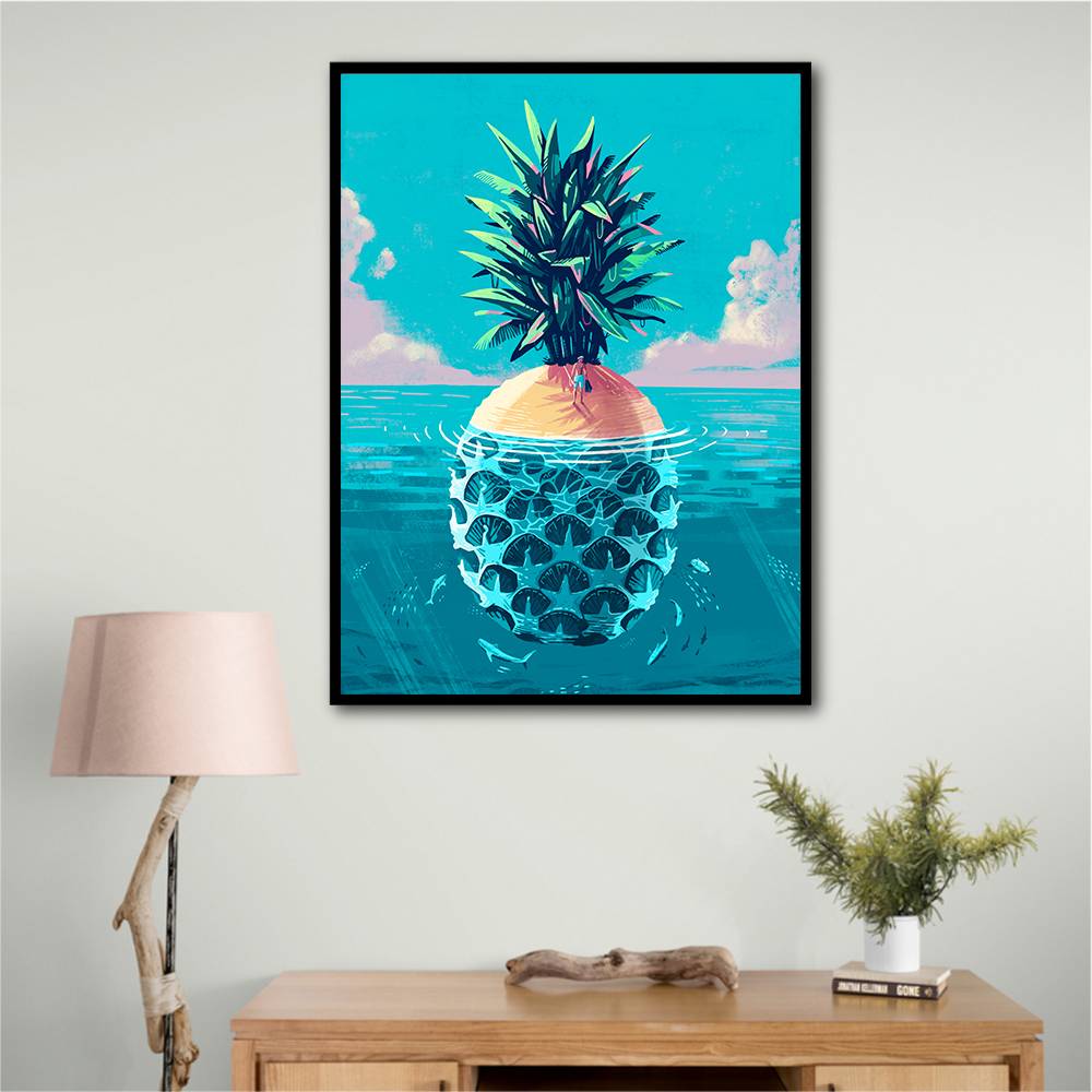 Stranded On Pineapple Island Wall Art Stranded On Pineapple Island Wall Art