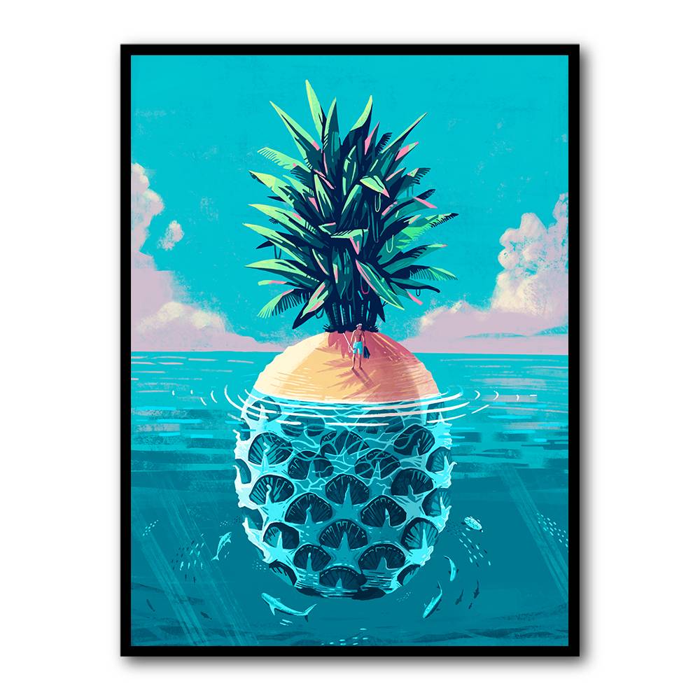 Stranded On Pineapple Island Wall Art Stranded On Pineapple Island Wall Art