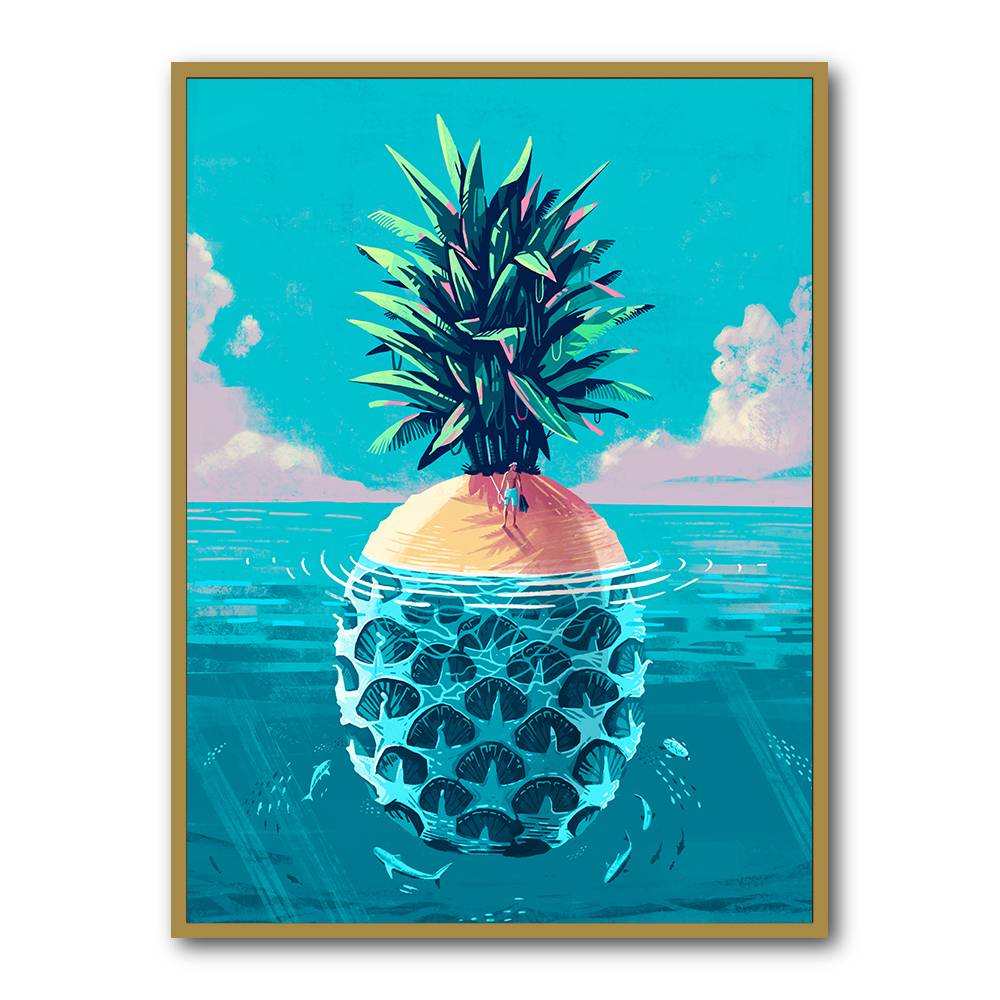 Stranded On Pineapple Island Wall Art Stranded On Pineapple Island Wall Art