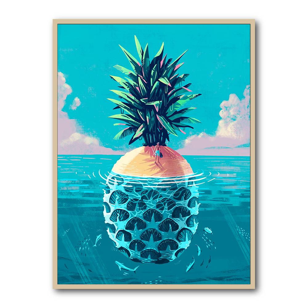 Stranded On Pineapple Island Wall Art Stranded On Pineapple Island Wall Art