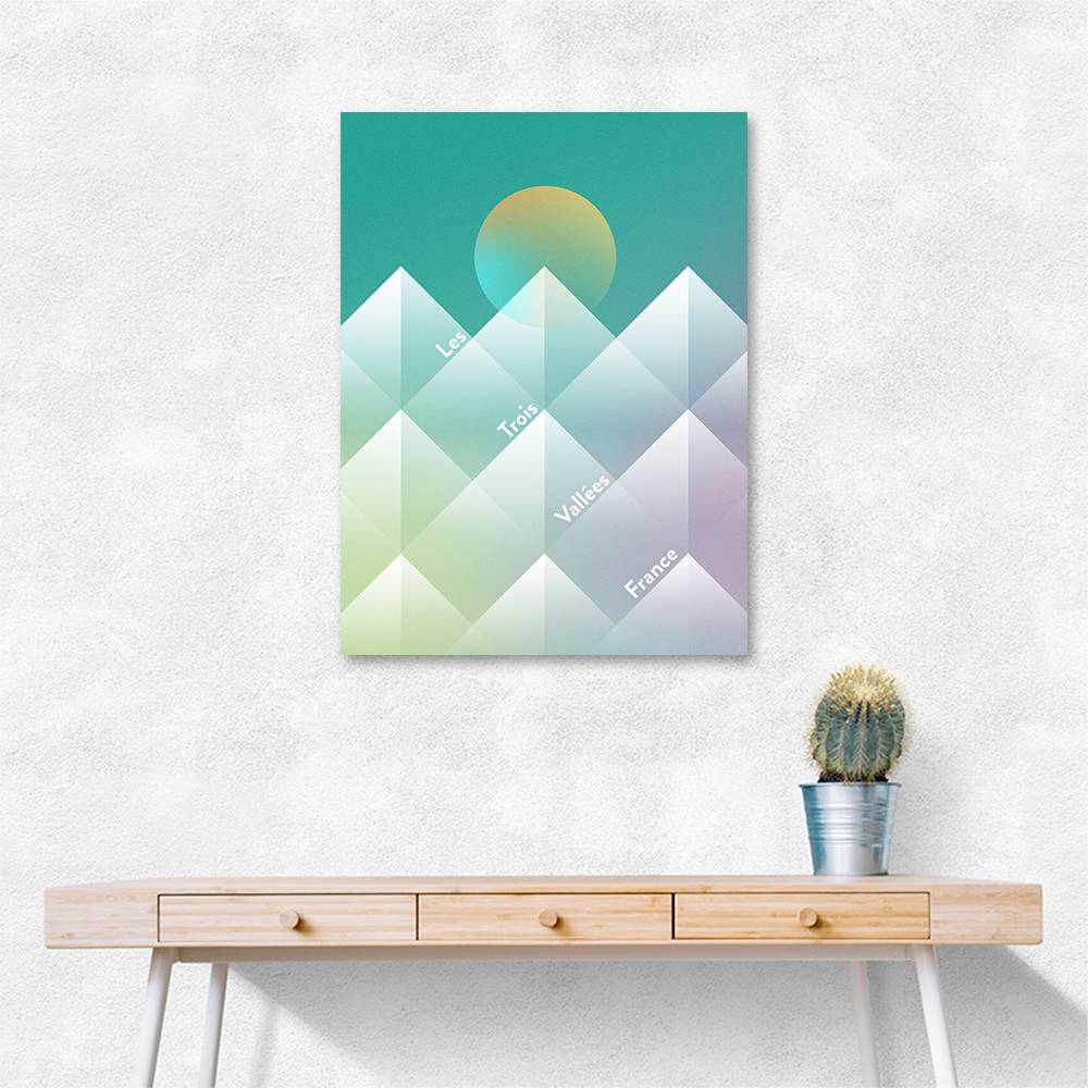 The Three Valleys Ski Wall Art The Three Valleys Ski Wall Art