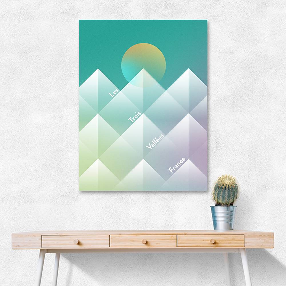 The Three Valleys Ski Wall Art The Three Valleys Ski Wall Art