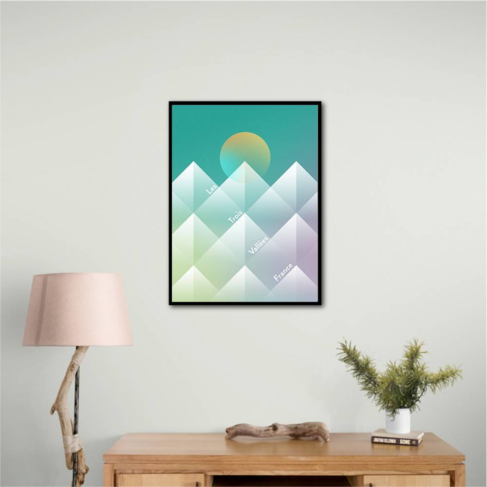 The Three Valleys Ski Wall Art The Three Valleys Ski Wall Art