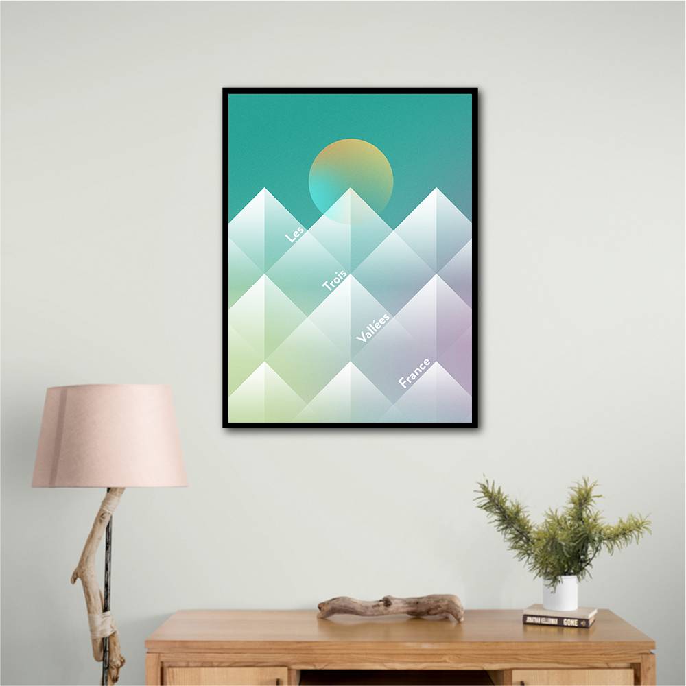 The Three Valleys Ski Wall Art The Three Valleys Ski Wall Art