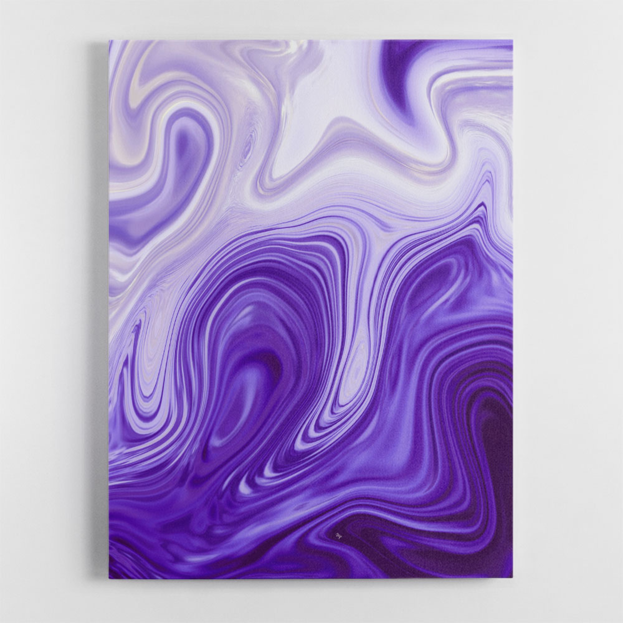 Purple Marble Wall Art