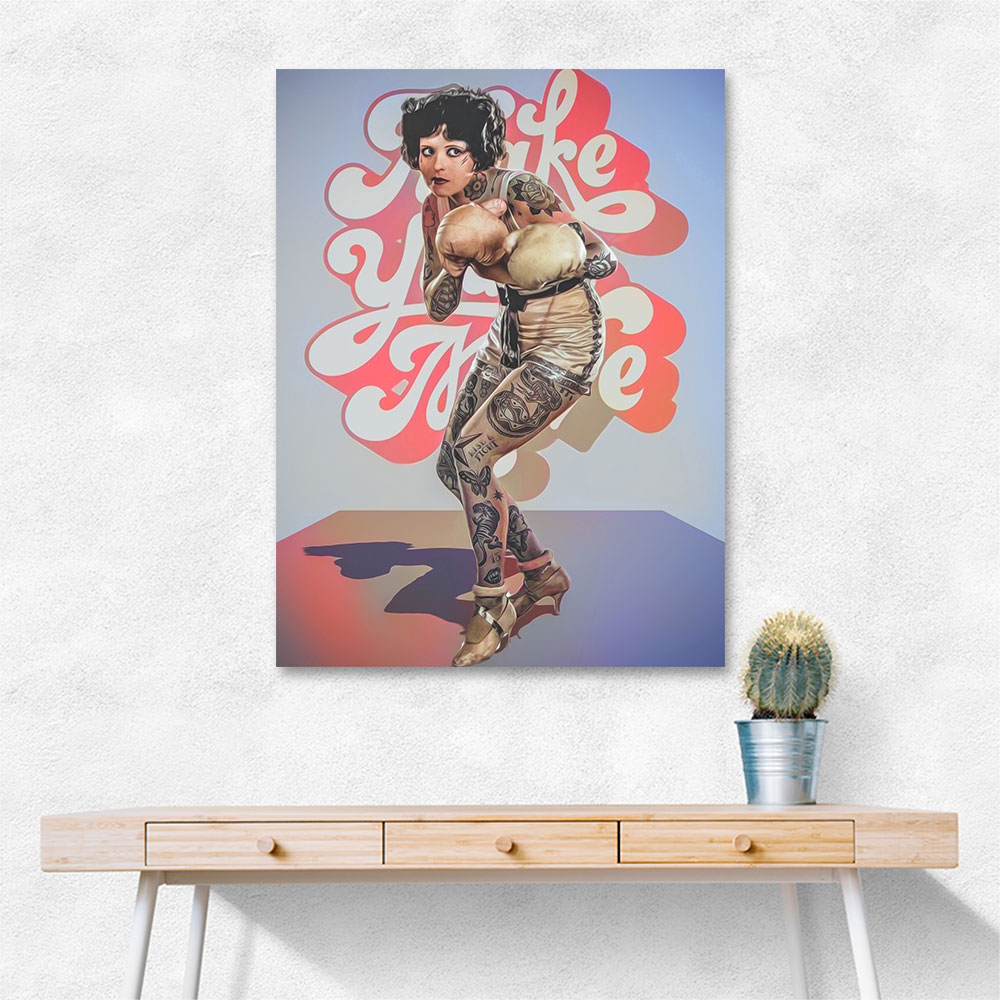 Vintage Tattoo Painting Boxer Vintage Tattoo Painting Boxer