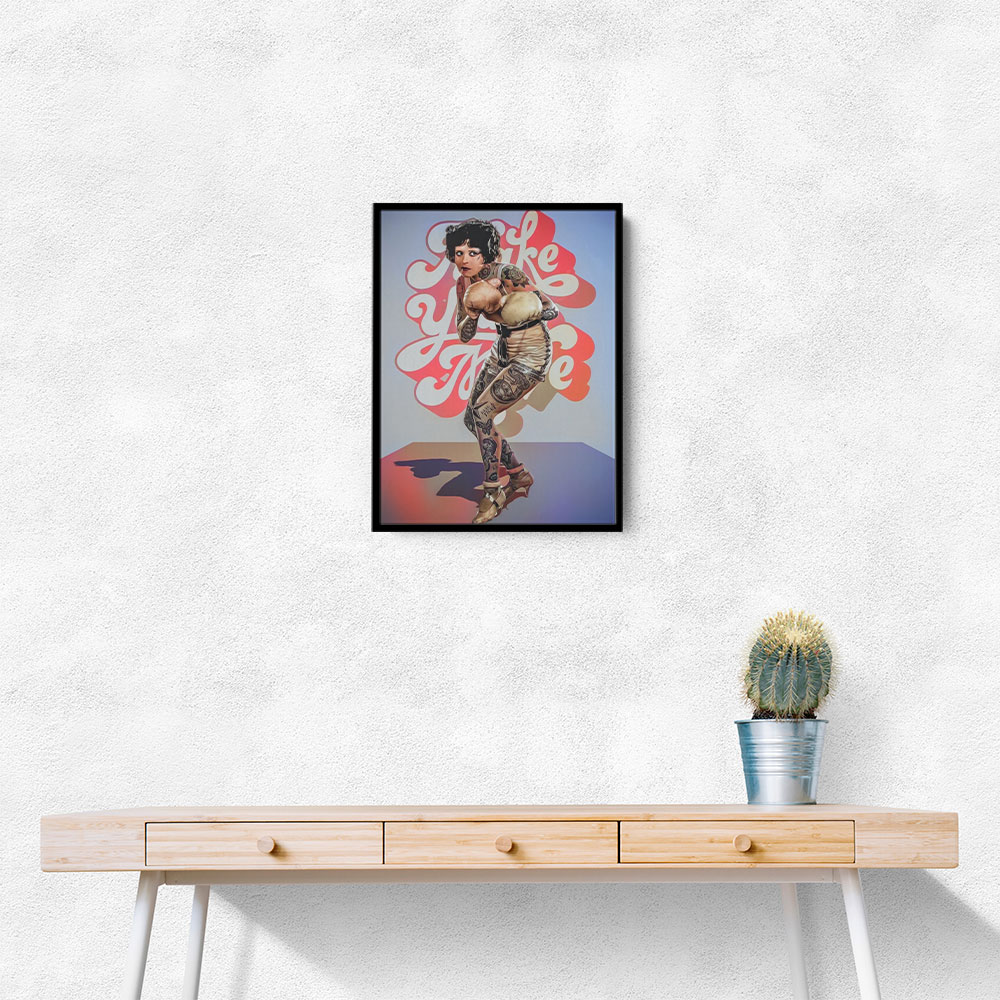 Vintage Tattoo Painting Boxer Vintage Tattoo Painting Boxer