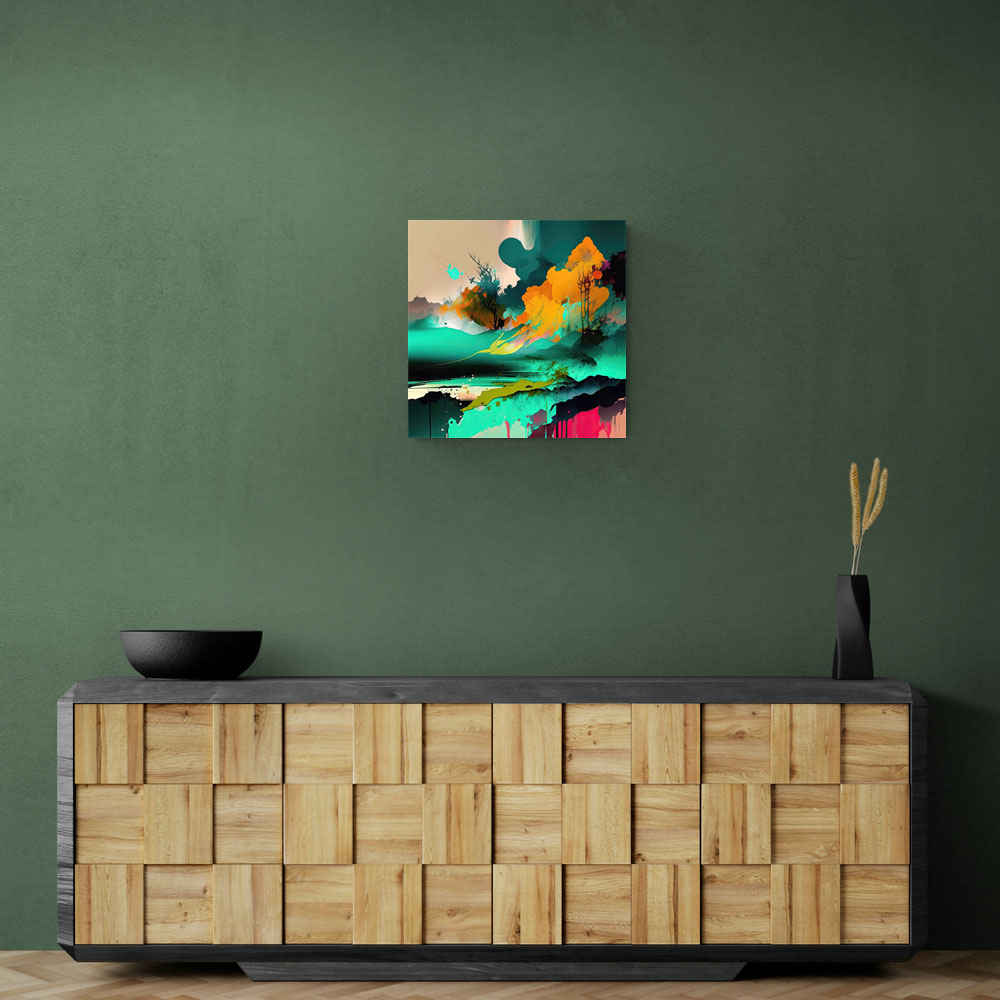 Abstract Colour Storm Wall Art