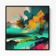 Abstract Colour Storm Wall Art