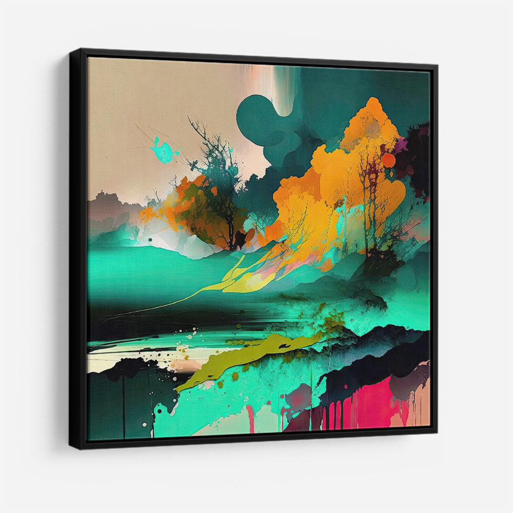 Abstract Colour Storm Wall Art