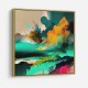 Abstract Colour Storm Wall Art