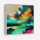 Abstract Colour Storm Wall Art