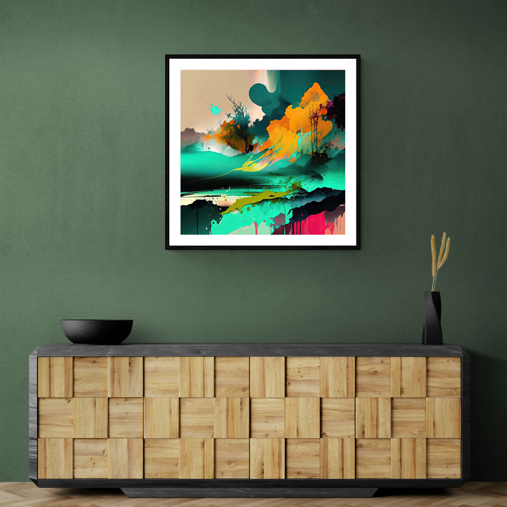 Abstract Colour Storm Wall Art