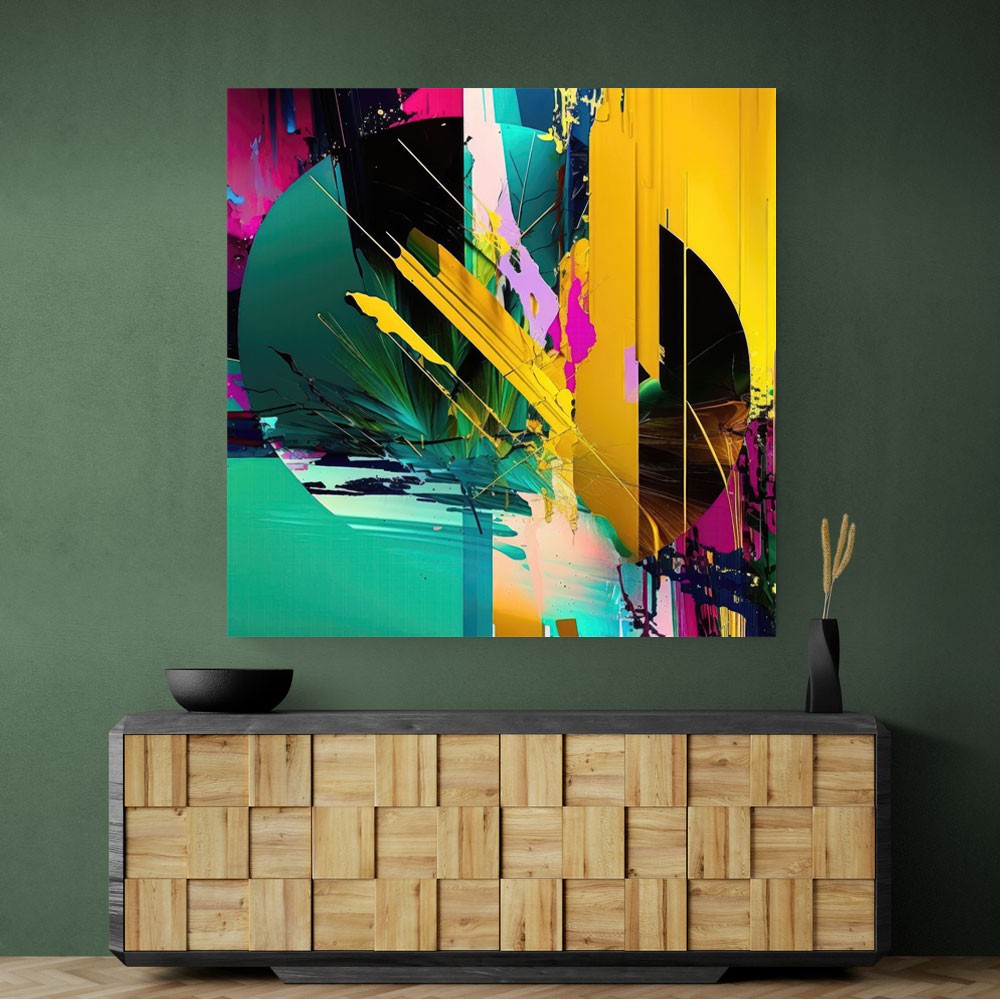 Abstract Colour Splash 2 Wall Art