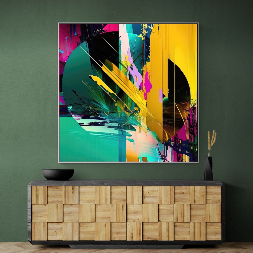 Abstract Colour Splash 2 Wall Art