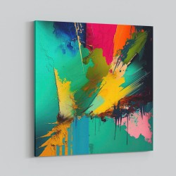 Abstract Colour Splash 3 Wall Art