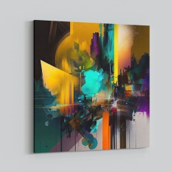 Abstract Colour Splash 1 Wall Art