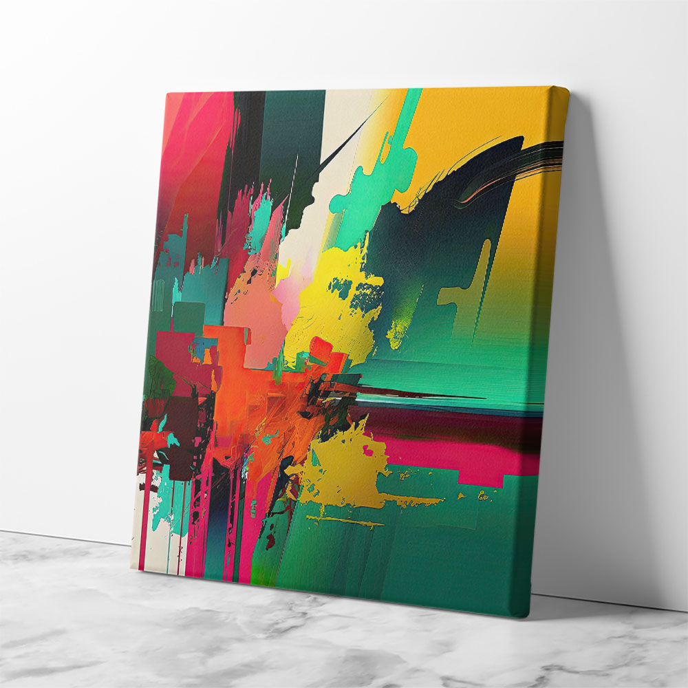 Abstract Colour Splash 4 Wall Art