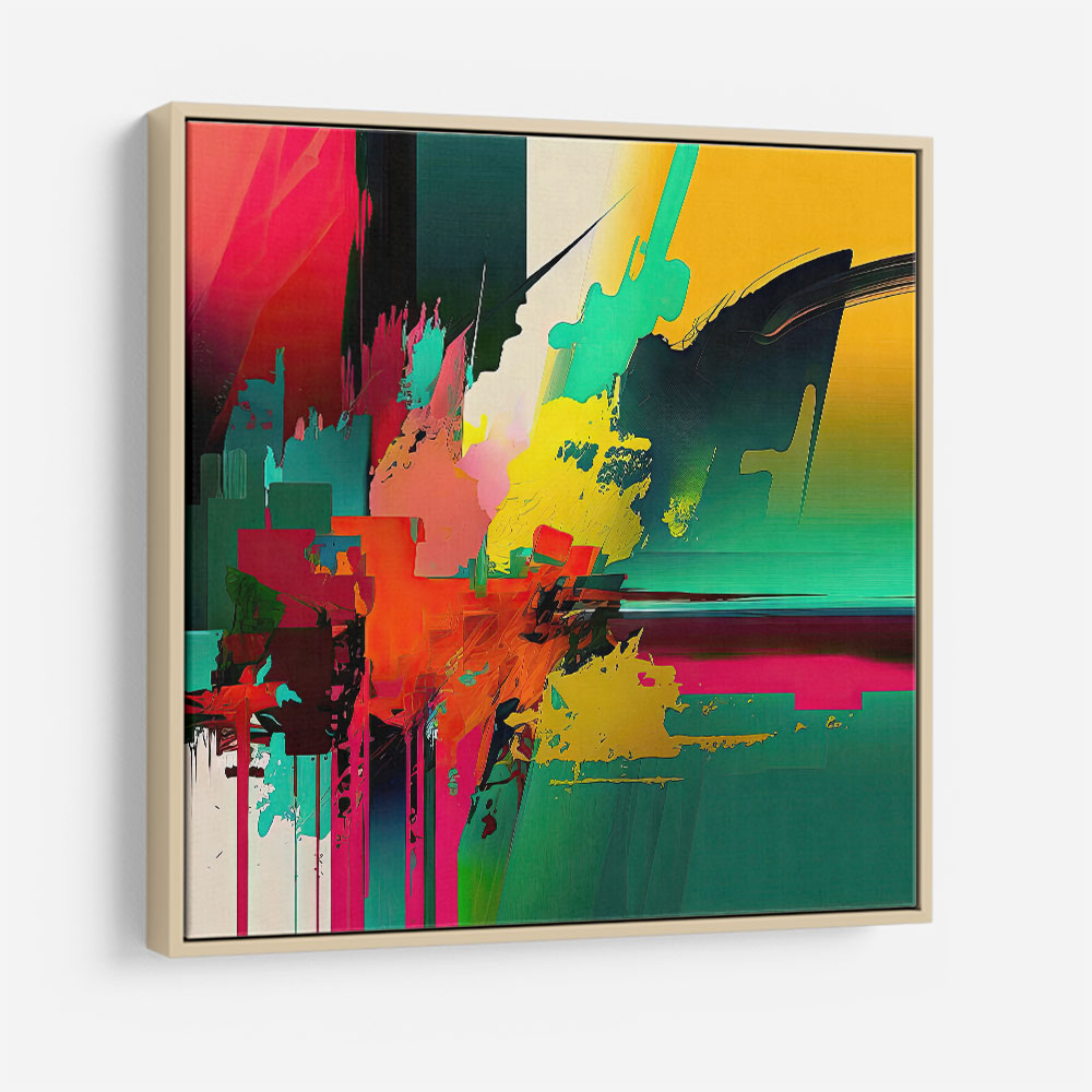 Abstract Colour Splash 4 Wall Art