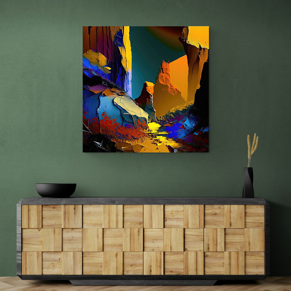 Abstract Colour Splash 5 Wall Art